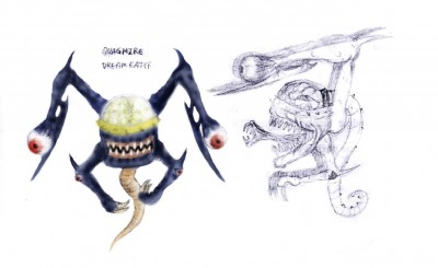 The Dream Eater.
<br />I like the detail of the Alien looking tongue with an additional mouth for a tremendous bite power.
<br />It could have some serious draining and paralysing spells to make him tougher.